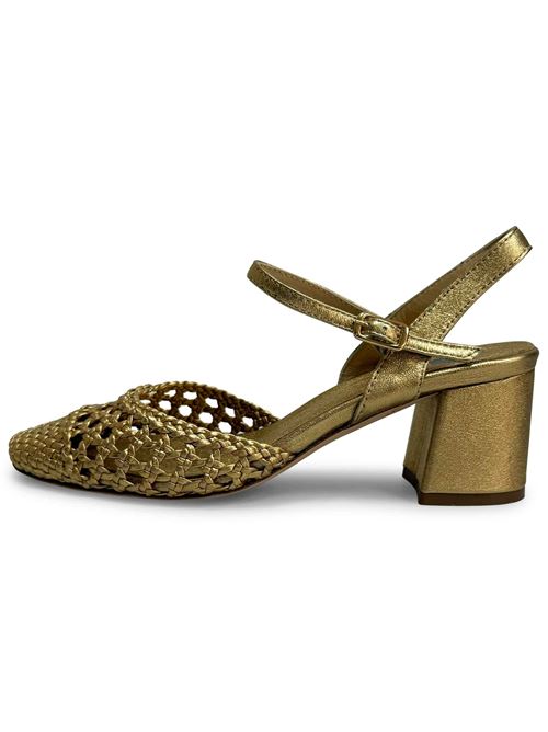 Décolleté con cinturino intreccio oro CH2504/L