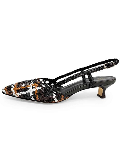 Décolleté slingback intreccio multi terra CH2560