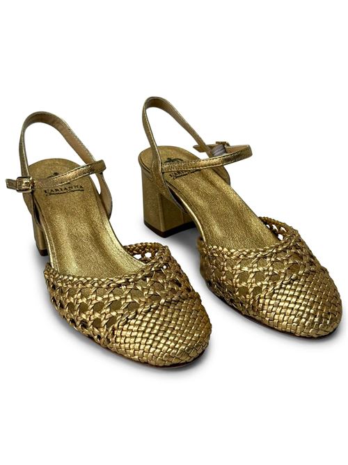 Décolleté con cinturino intreccio oro CH2504/L