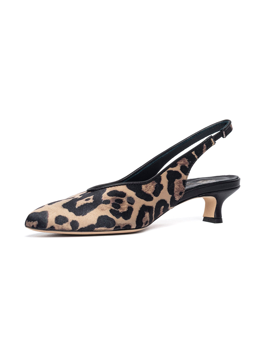 Slingback in raso leopardato CH2529/RT