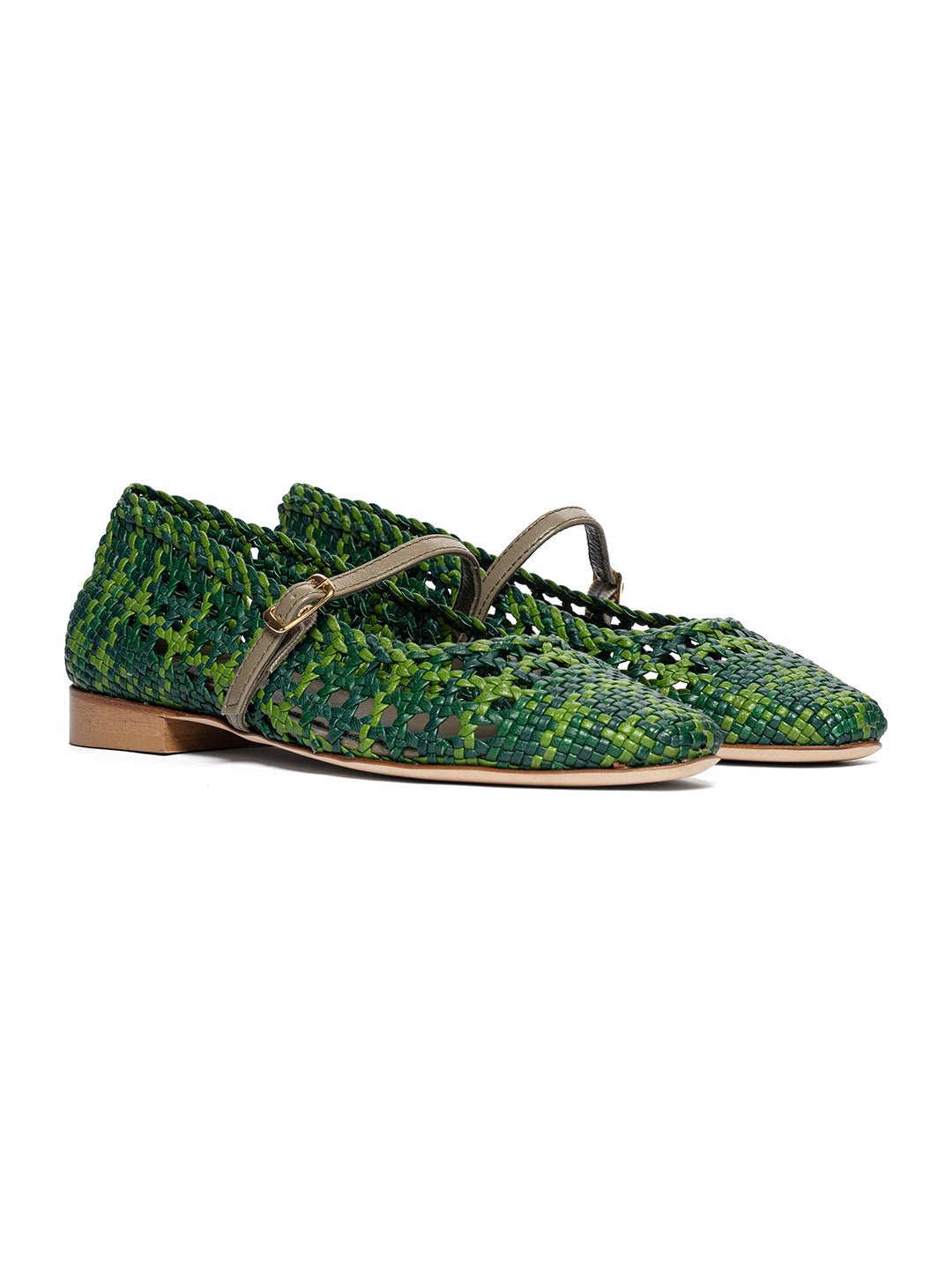 Ballerine in pelle intrecciata BL2653
