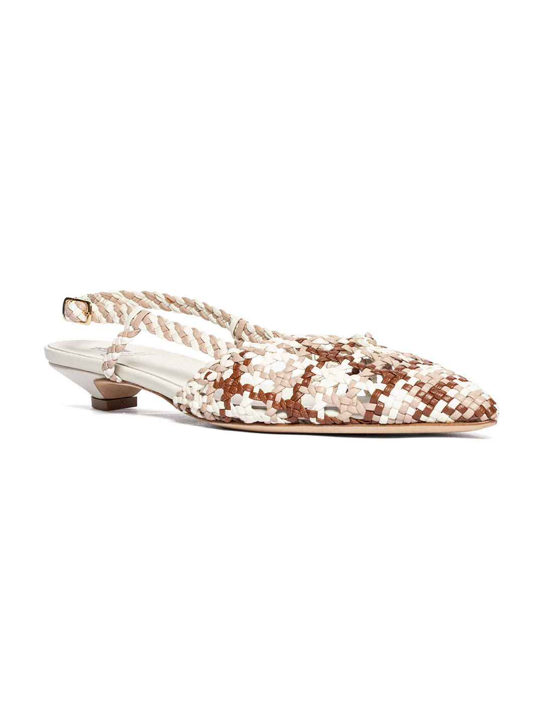 Ballerine slingback in pelle intrecciata CH2570/RT