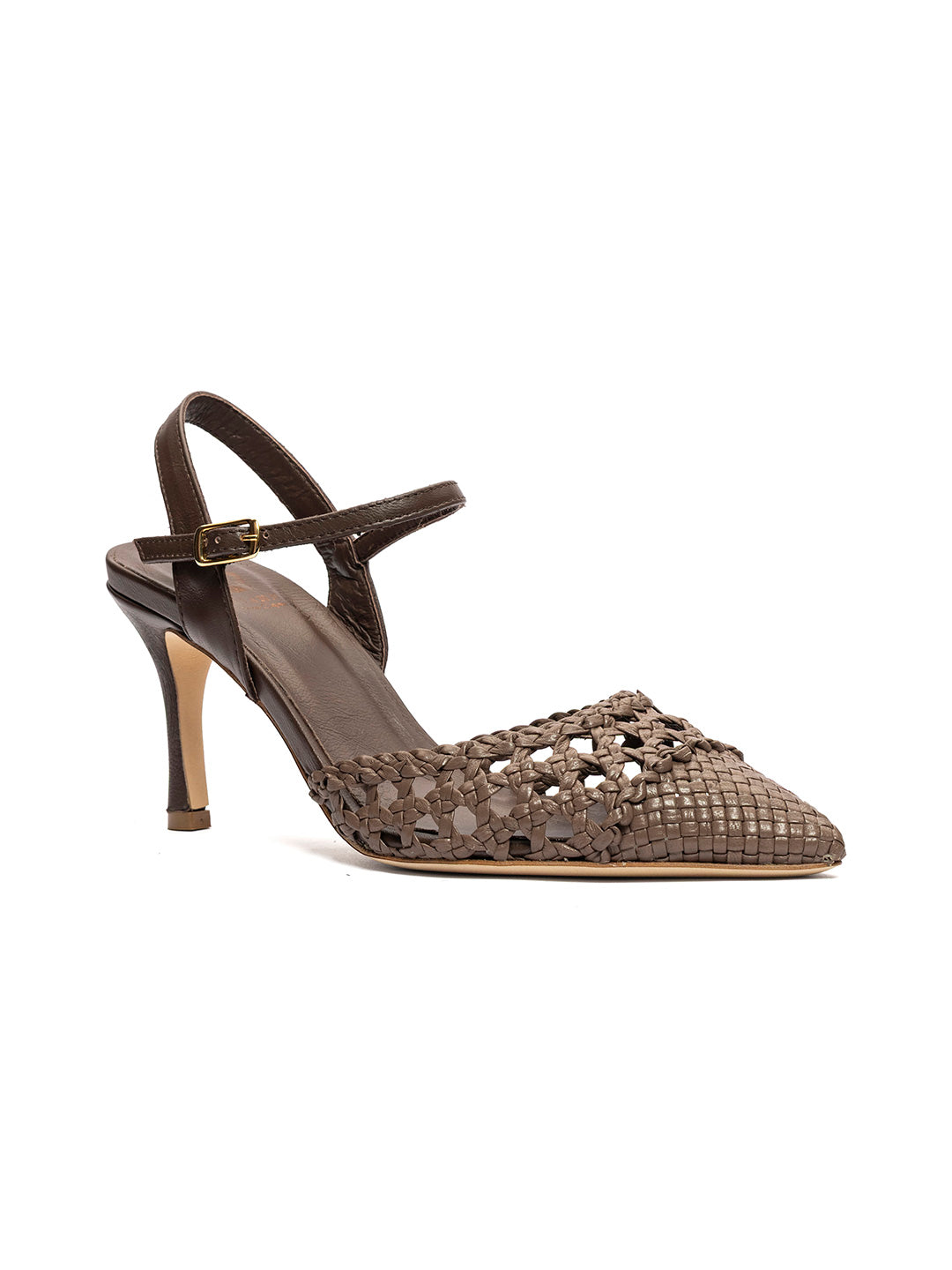 Décolleté in pelle intrecciata CH2659/F