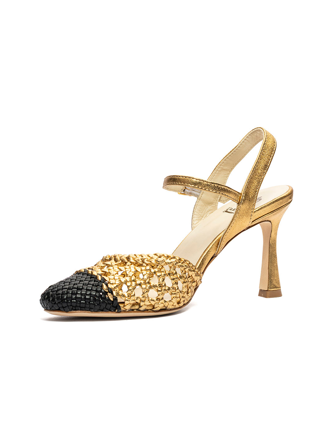 Décolleté in pelle intrecciata CH2504/RT
