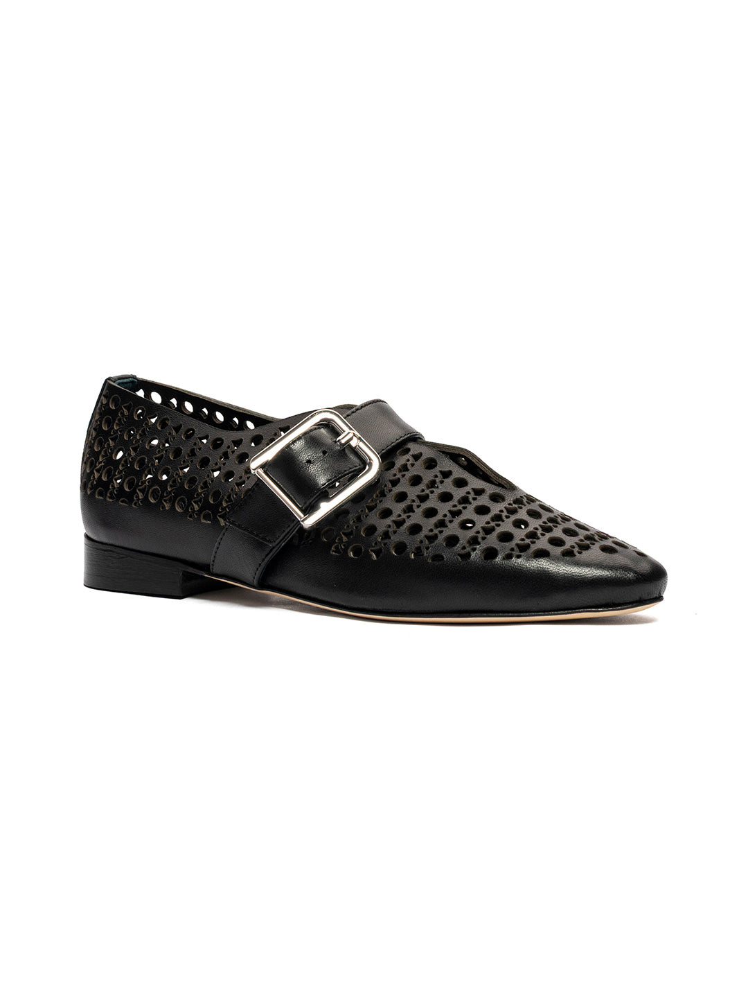 Ballerina in pelle traforata BL2676