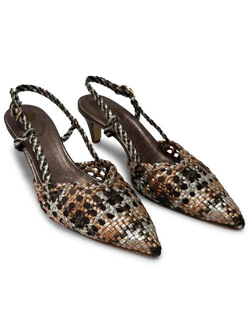 Décolleté slingback intreccio multicielo CH1766