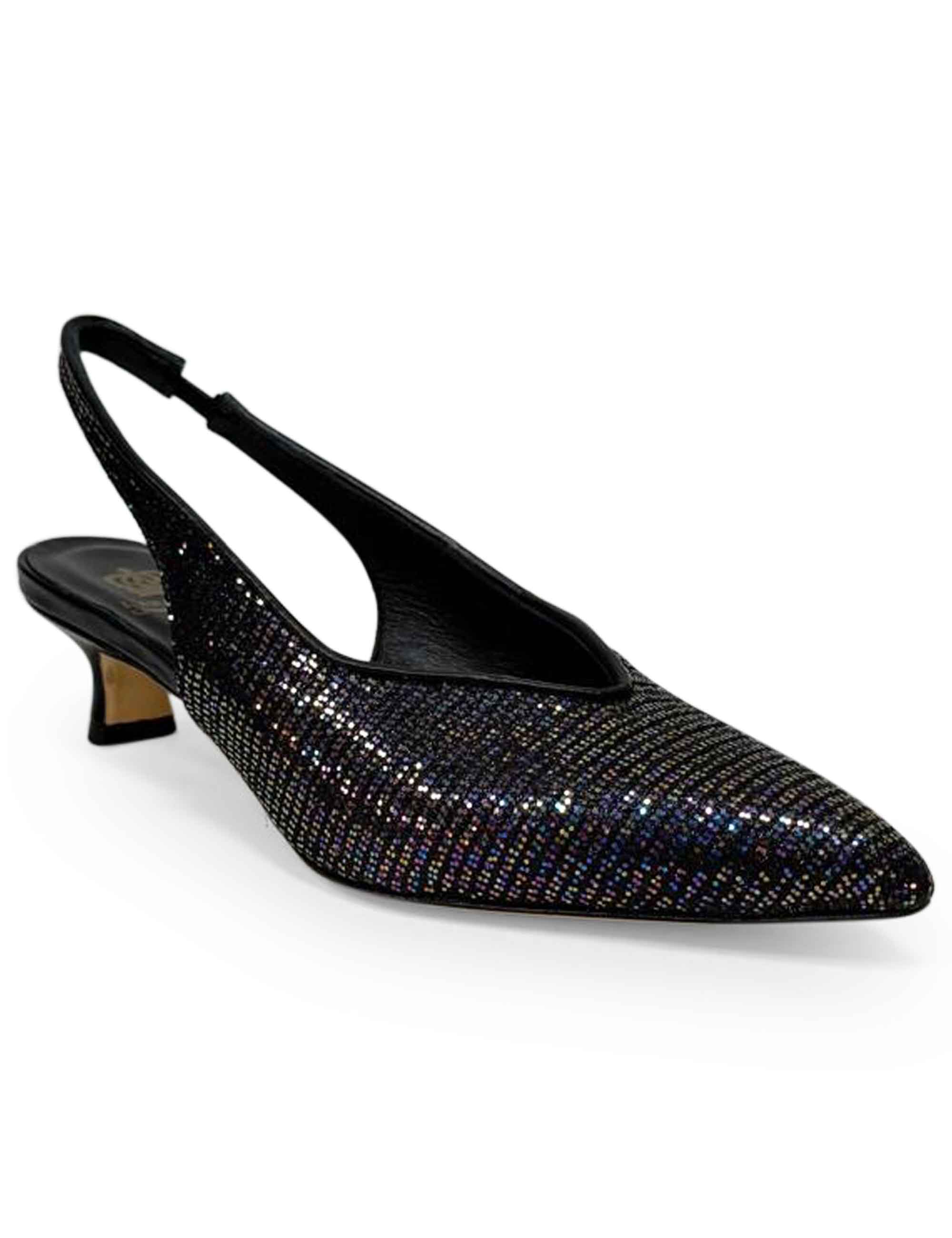Décolleté slingback in moon prugna CH2529/RT