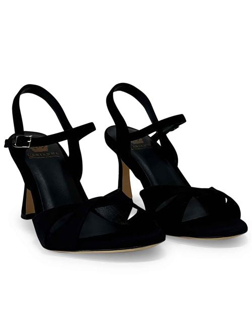 Sandali in camoscio nero DS2541/RT