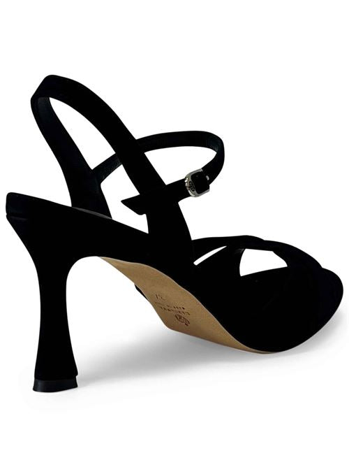 Sandali in camoscio nero DS2541/RT