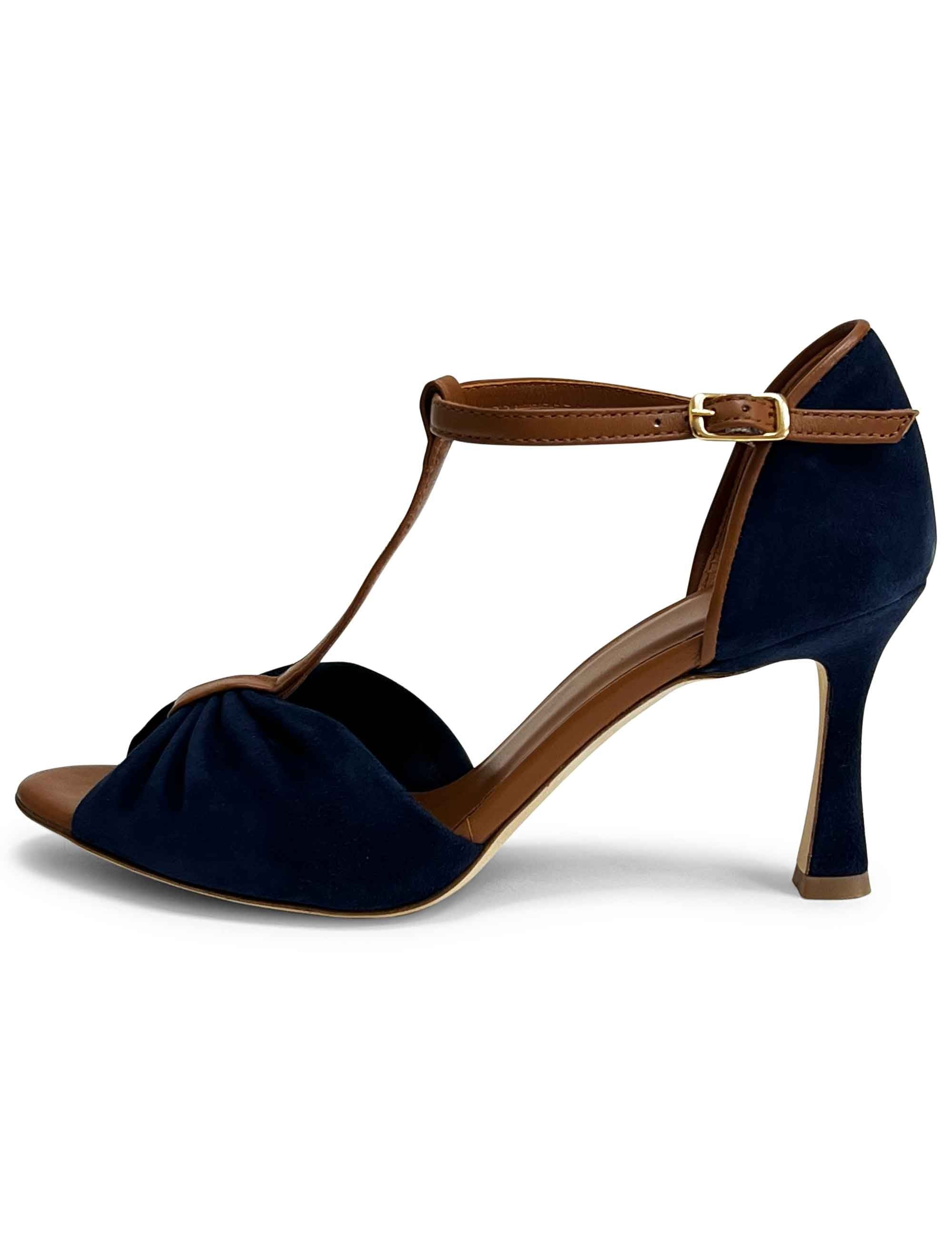 Tangara en daim Abysse et Cuir TG2690/RT