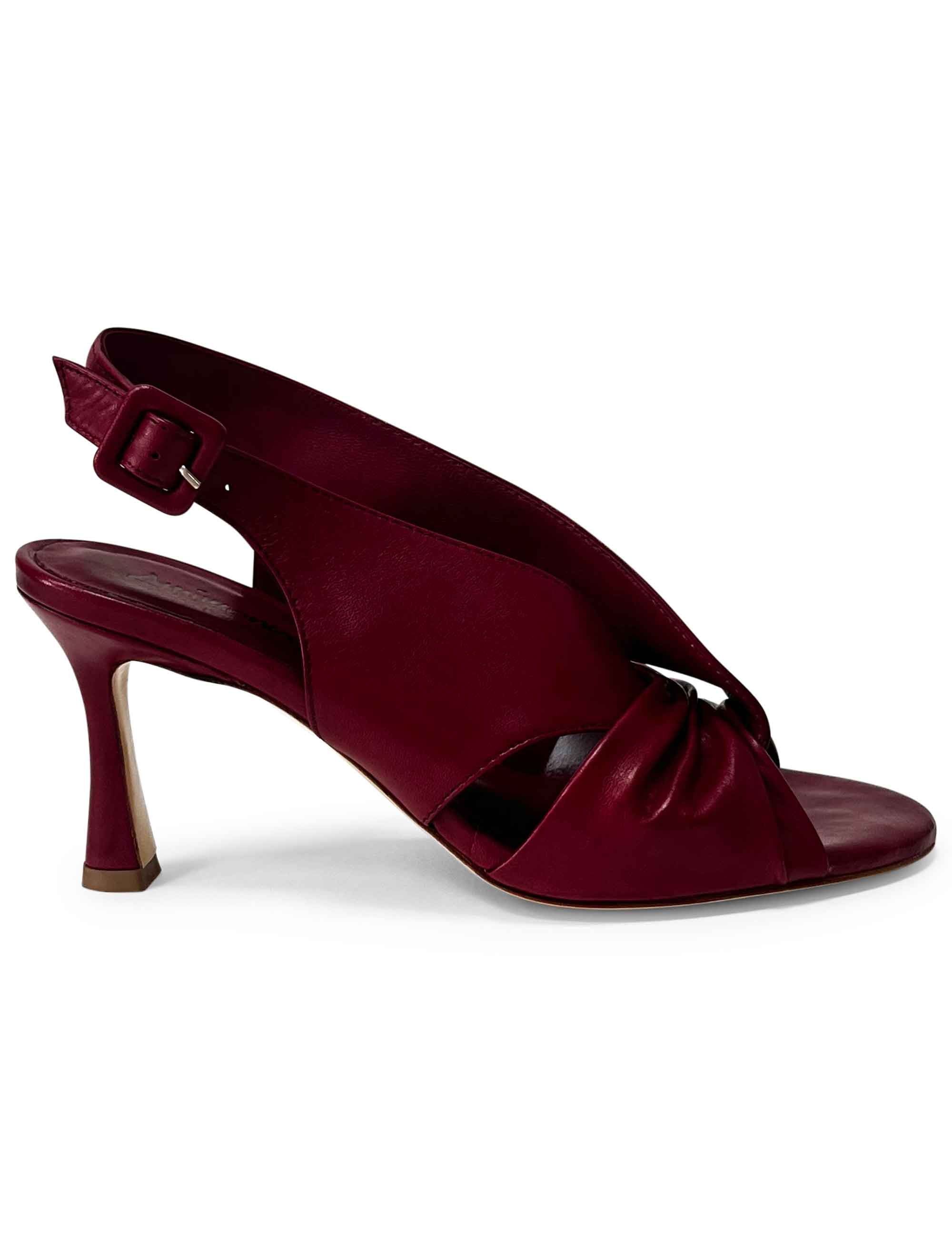 Sandali in pelle Berlino Rosso Ancora DS2707/RT