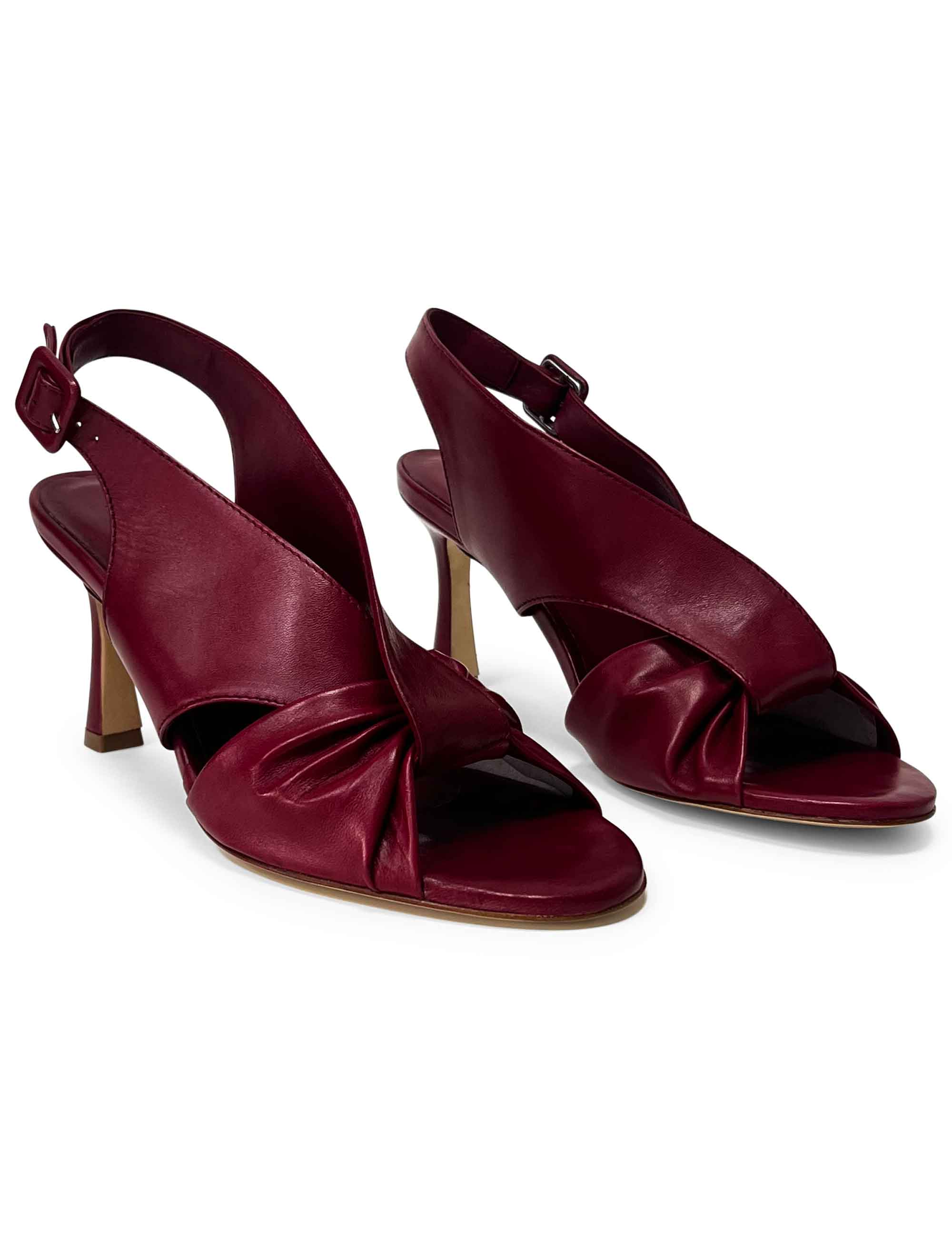 Sandali in pelle Berlino Rosso Ancora DS2707/RT