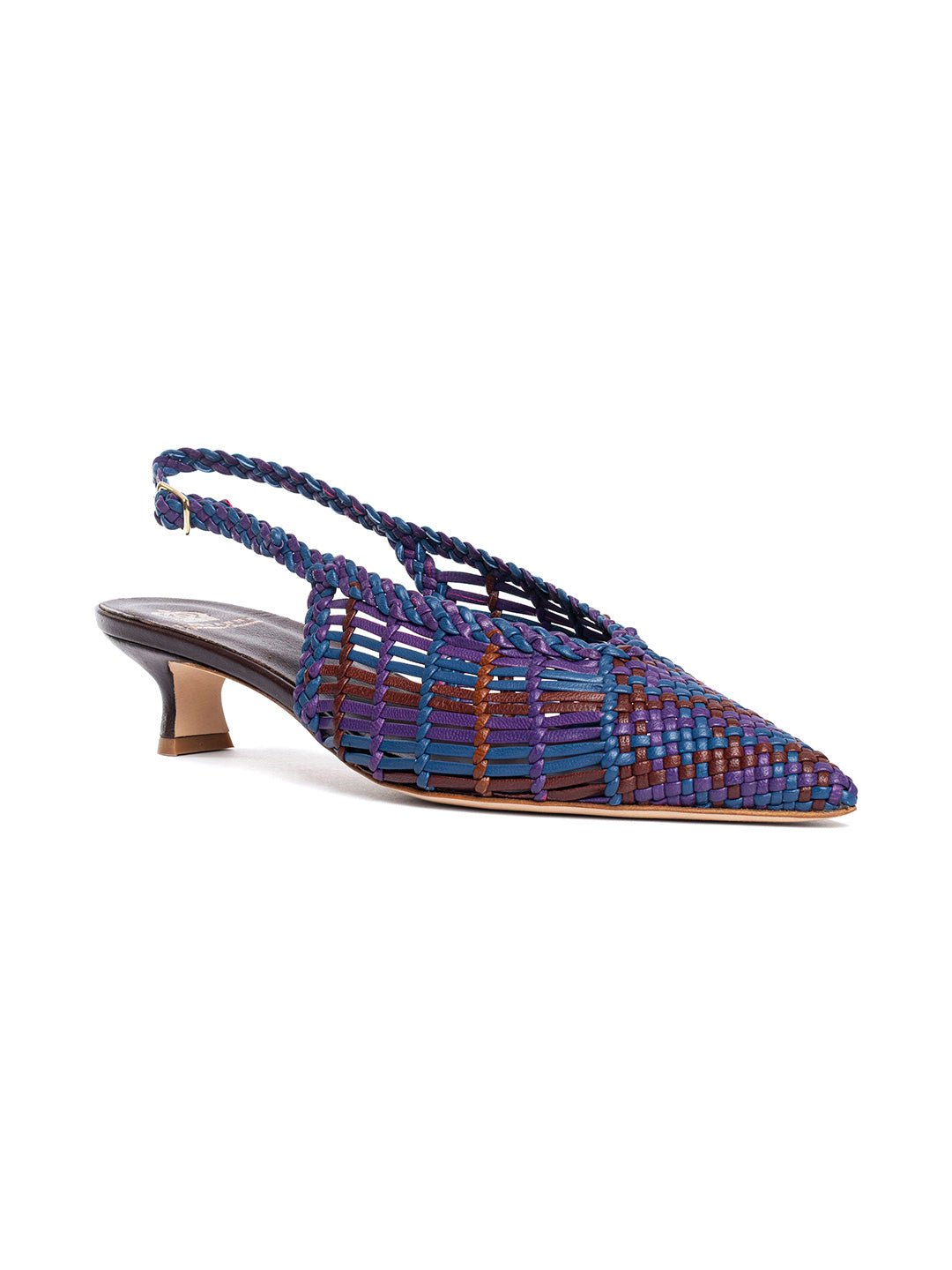 Pumps slingback woven Coffee CH2657/RT