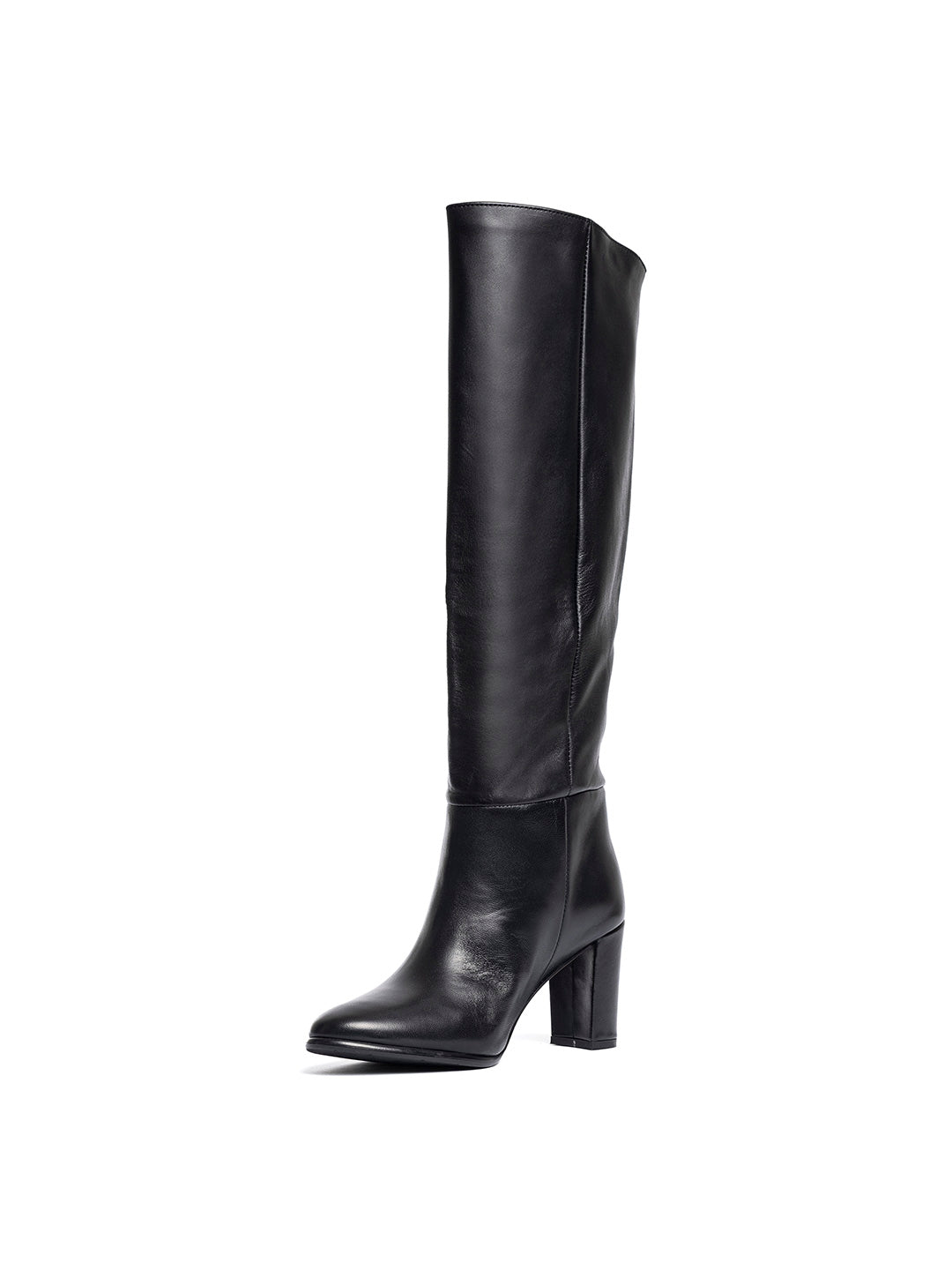 Stivali in pelle ST1593 - Nero