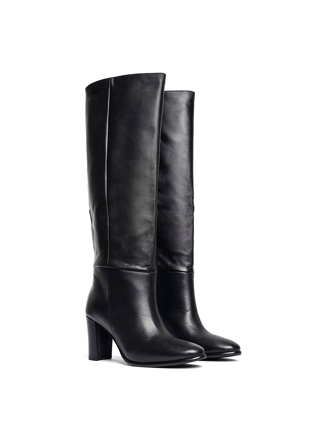 Stivali in pelle ST1593 - Nero