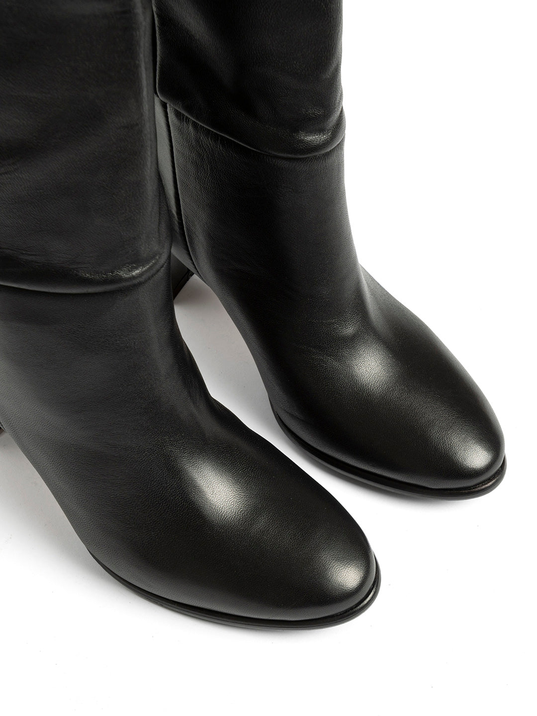 Stivali in pelle ST1593 - Nero