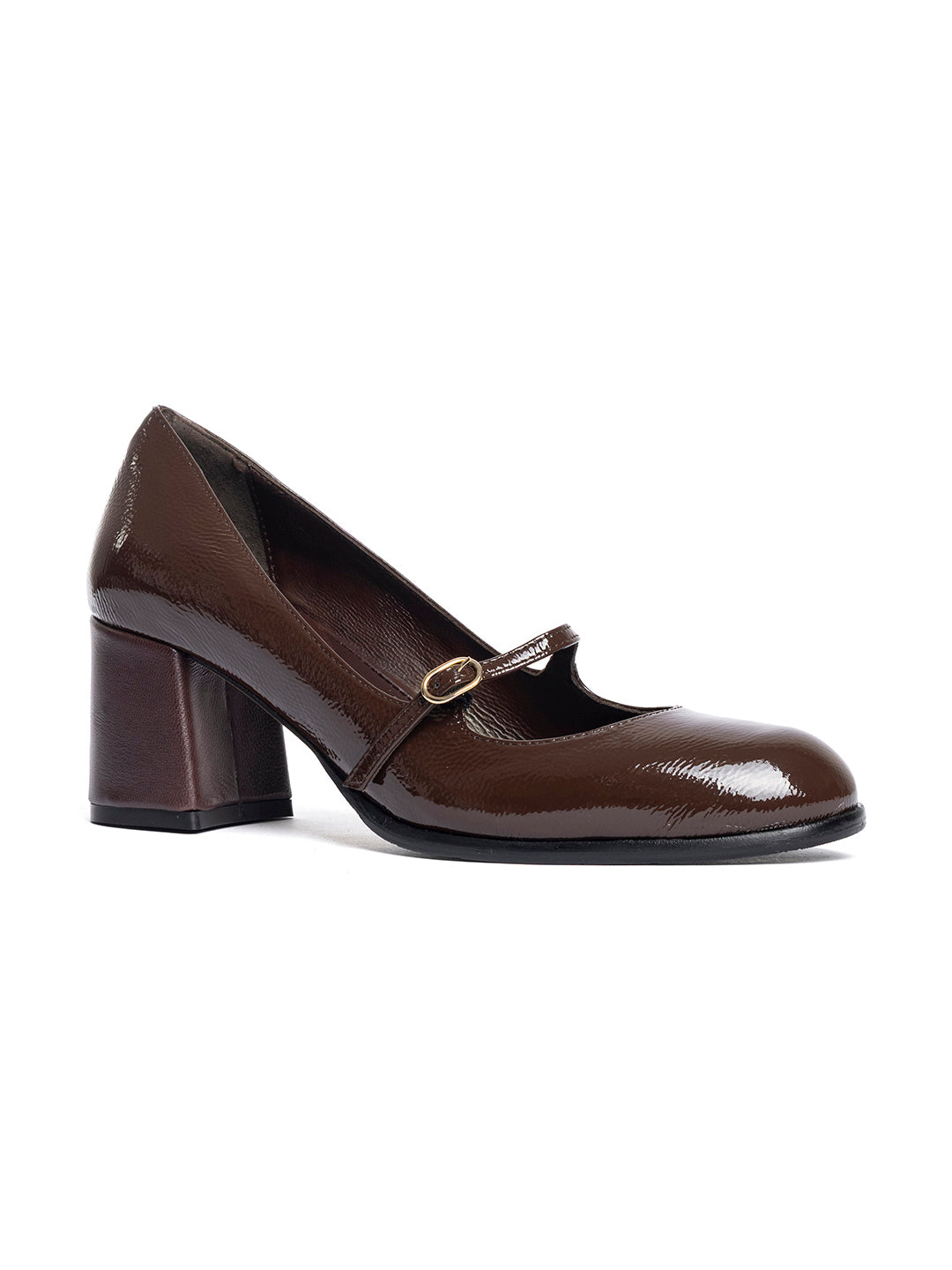 Décolleté in vernice DE2434/L - Testa di moro