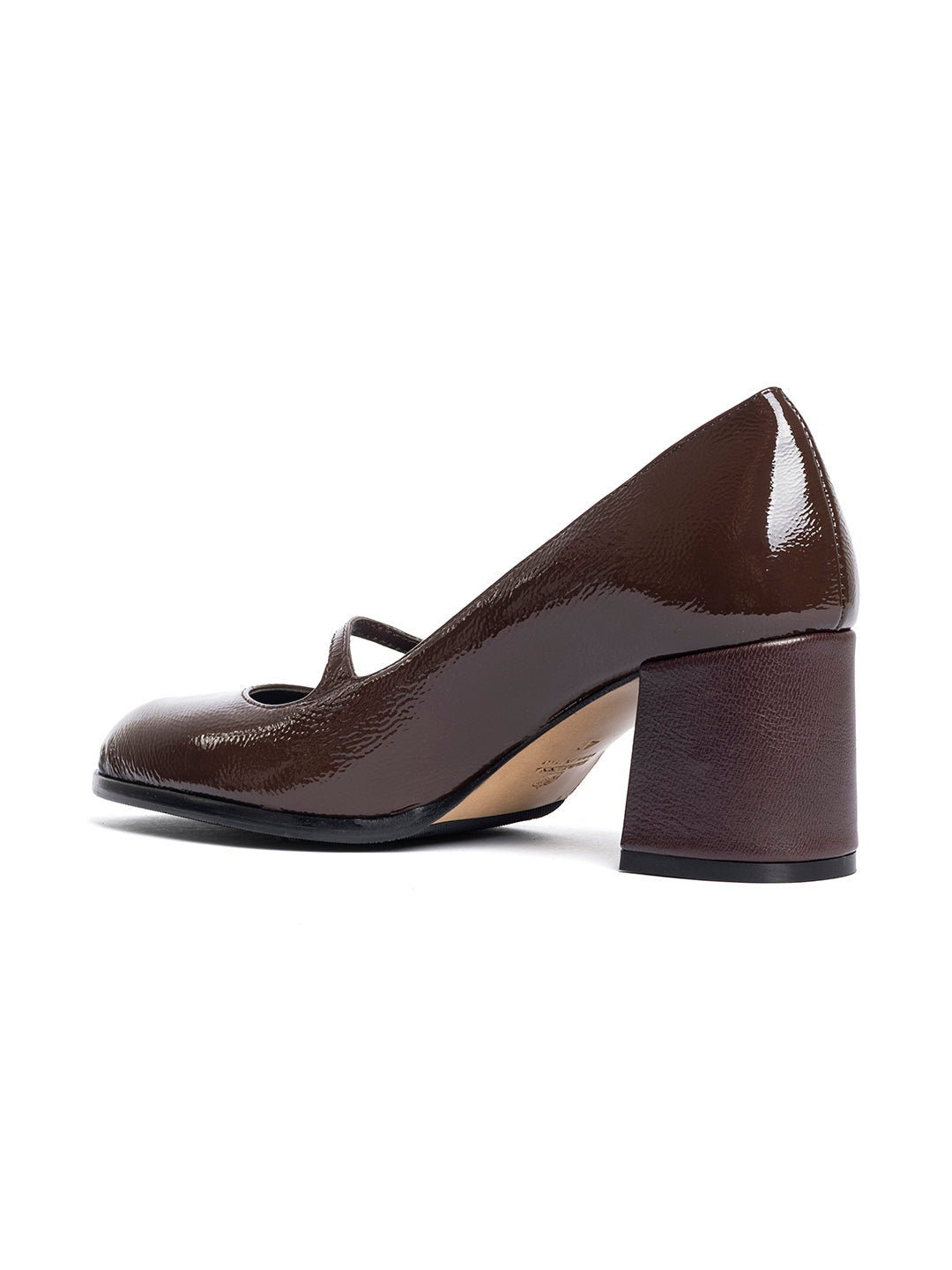 Décolleté in vernice DE2434/L - Testa di moro