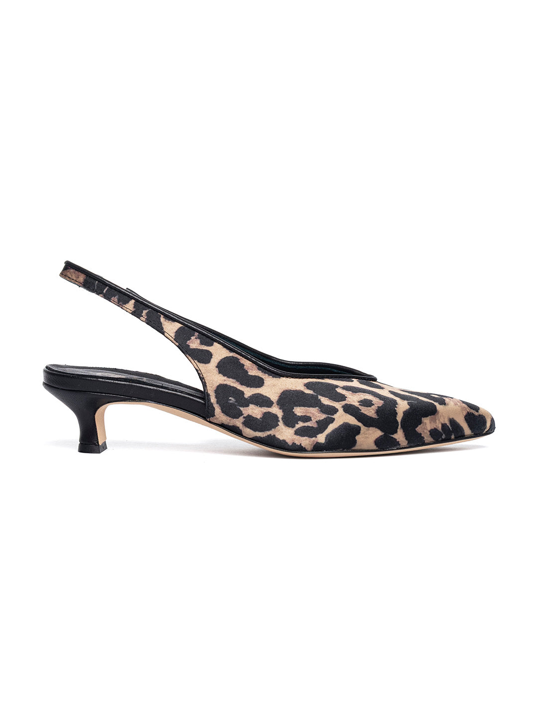 Slingback in raso leopardato CH2529/RT