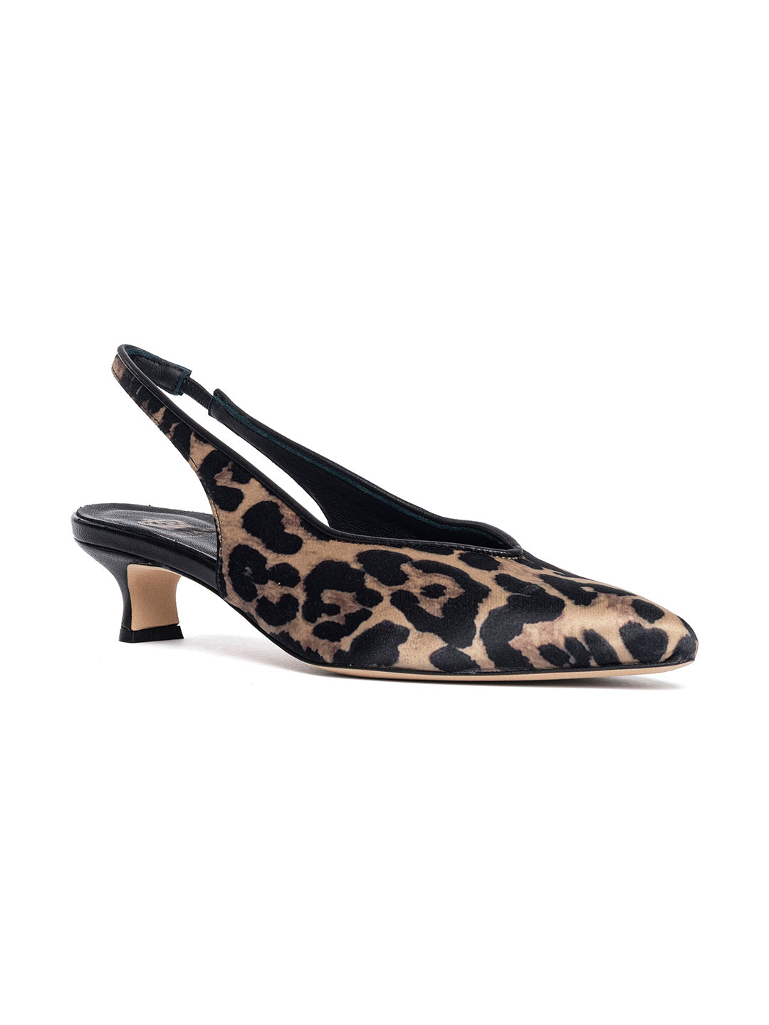 Slingback in raso leopardato CH2529/RT