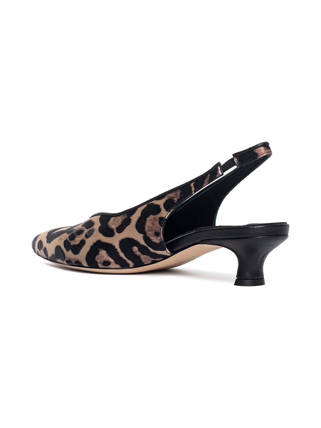 Slingback in raso leopardato CH2529/RT