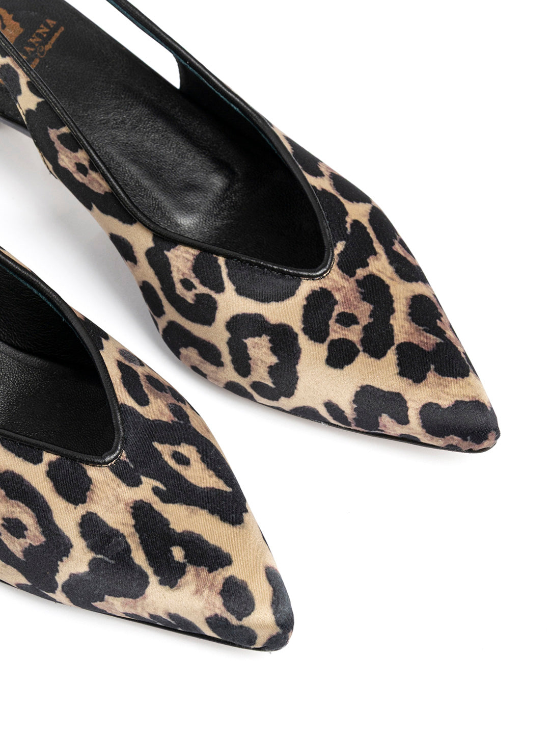 Slingback in raso leopardato CH2529/RT