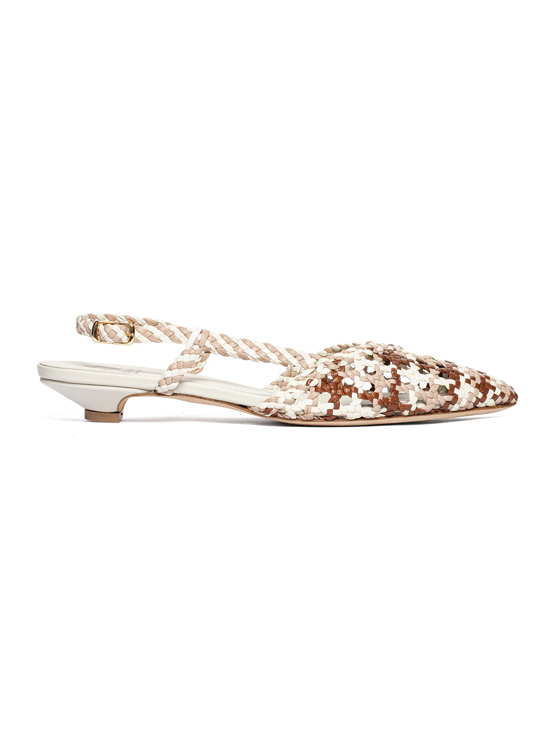 Ballerine slingback in pelle intrecciata CH2570/RT