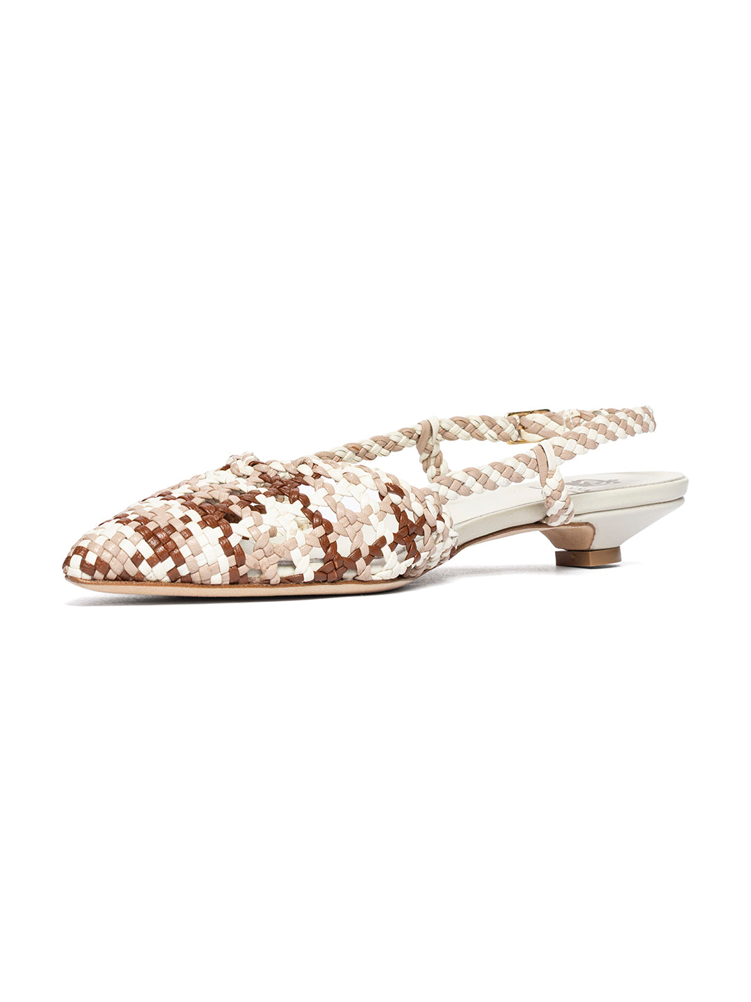 Ballerine slingback in pelle intrecciata CH2570/RT