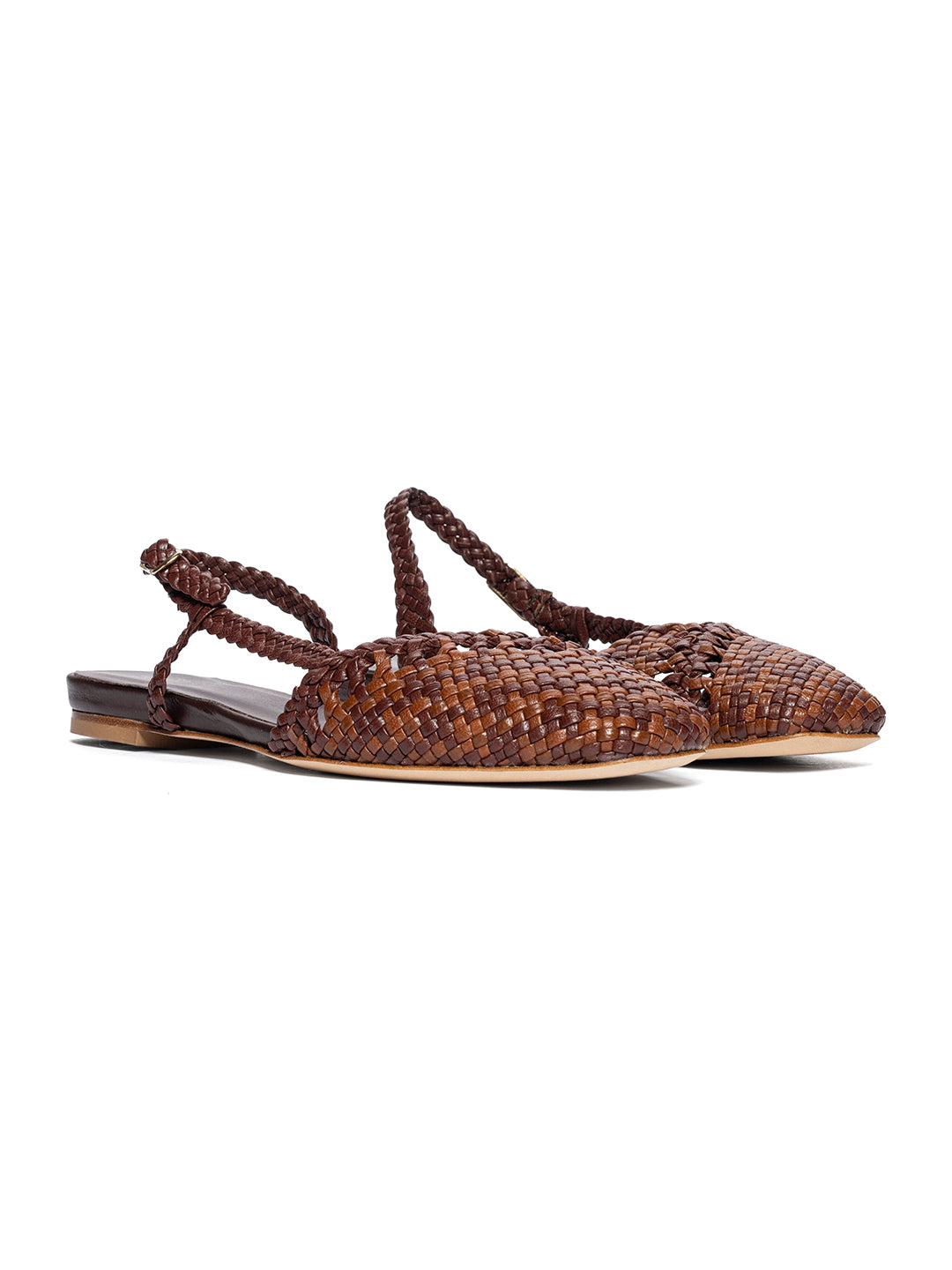 Ballerine in pelle intrecciata CH2650