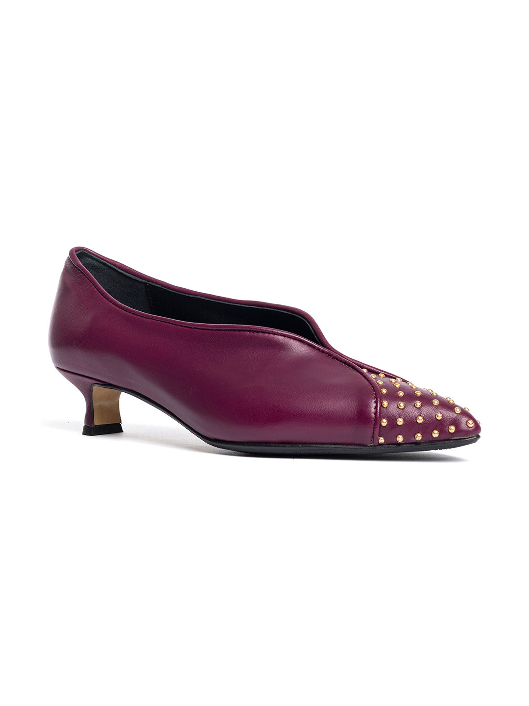 Décolleté in pelle DE2611/RT - Burgundy