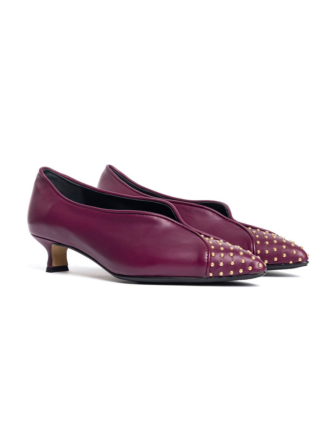 Décolleté in pelle DE2611/RT - Burgundy