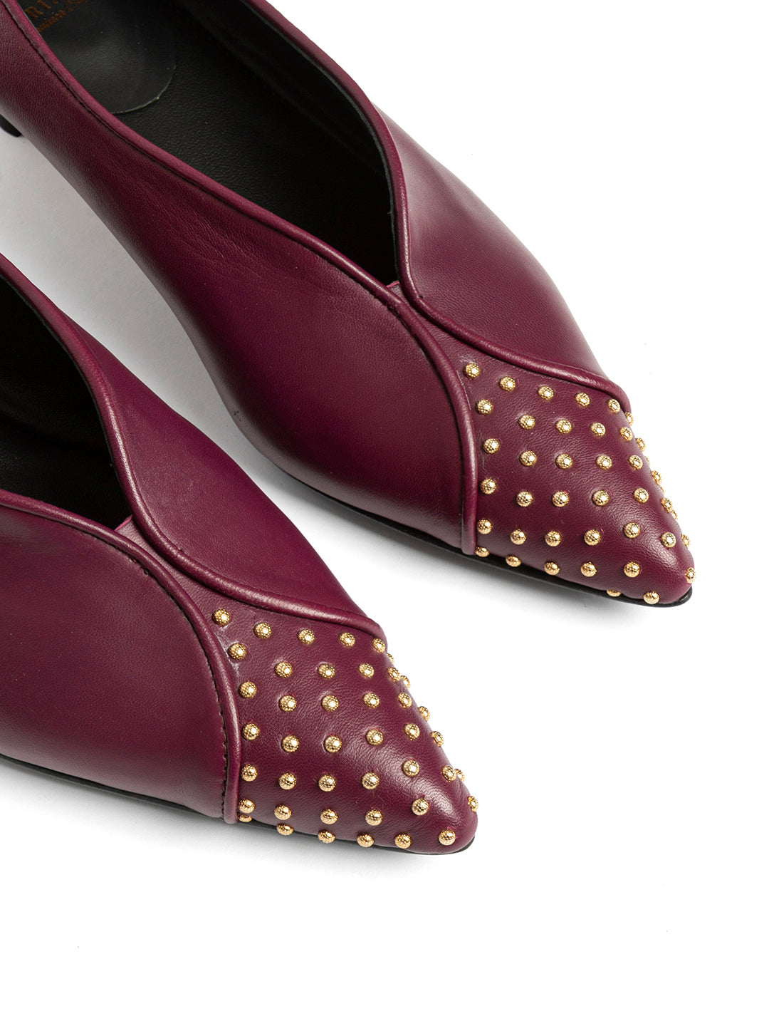 Décolleté in pelle DE2611/RT - Burgundy