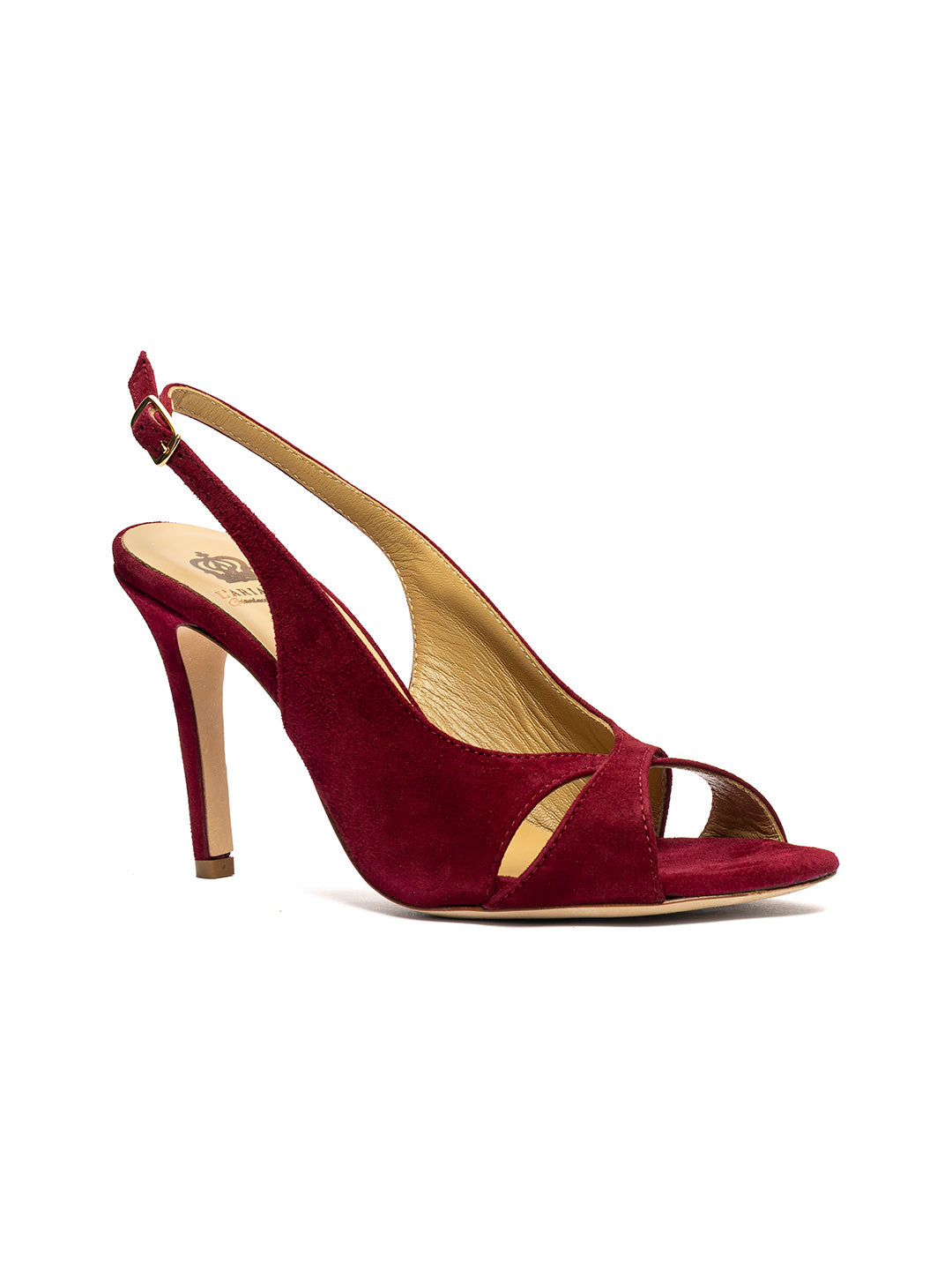 Sandali slingback in camoscio DS2700/F
