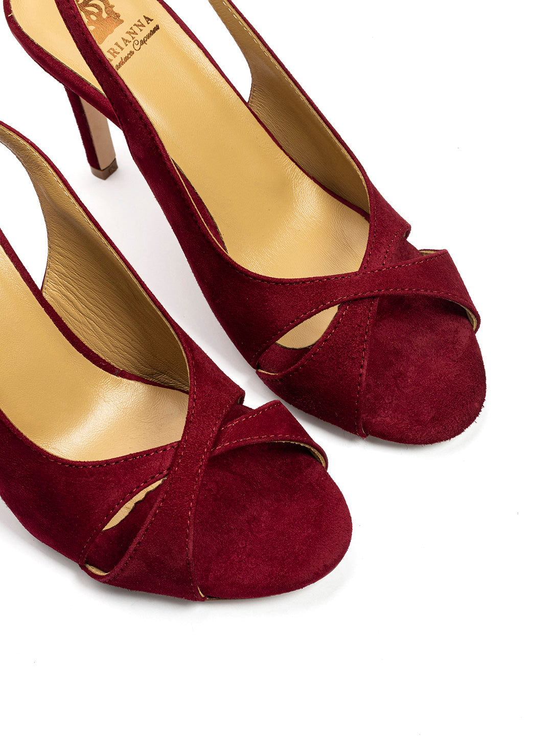 Sandali slingback in camoscio DS2700/F