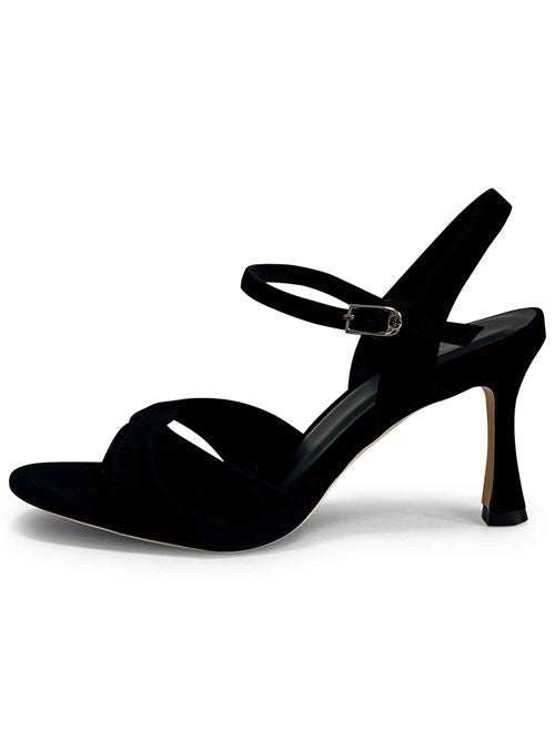 Sandales en daim noir DS2541/RT