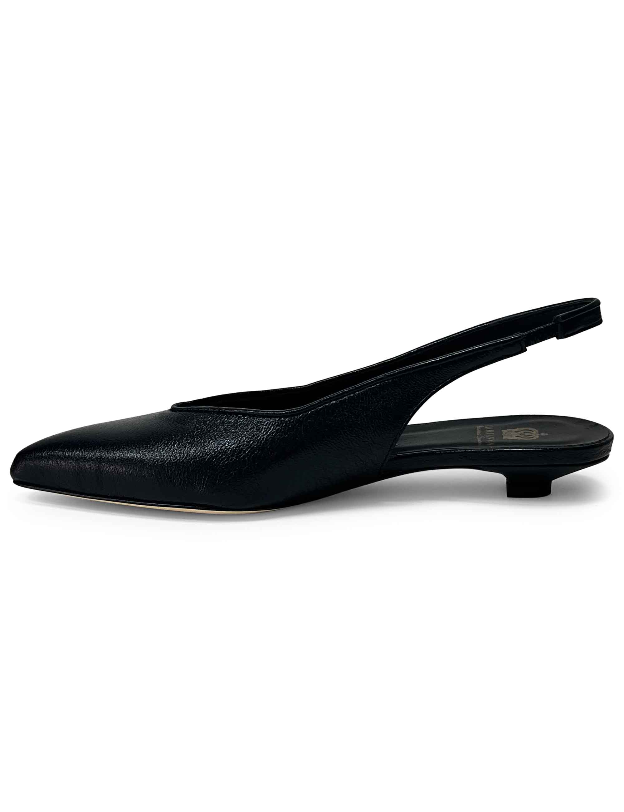 Décolleté slingback laminato Nero CH2550/RT
