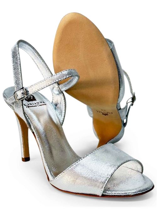 Sandali in pelle cosmo argento DS7053
