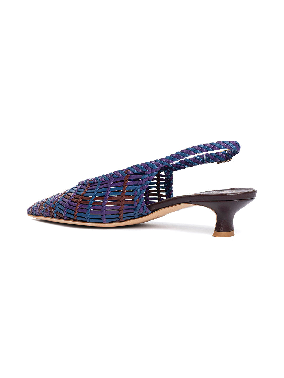 Pumps slingback woven Coffee CH2657/RT