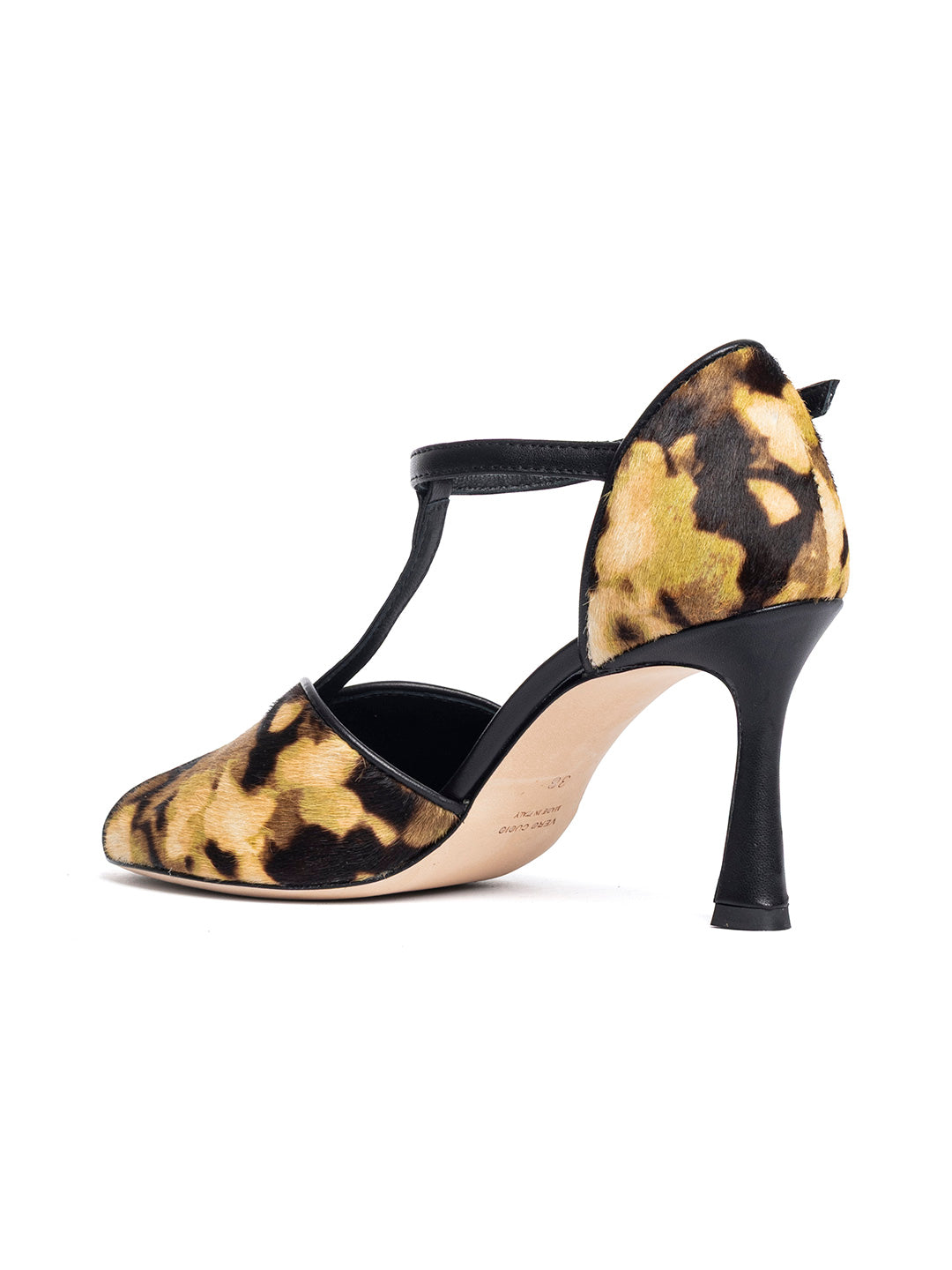 Tanghere spuntate in cavallino flower SP1612/RT - Beige/Nero