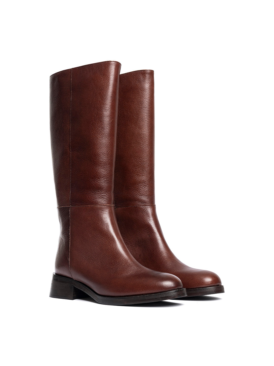 Stivali in pelle ST2587 - Testa di moro