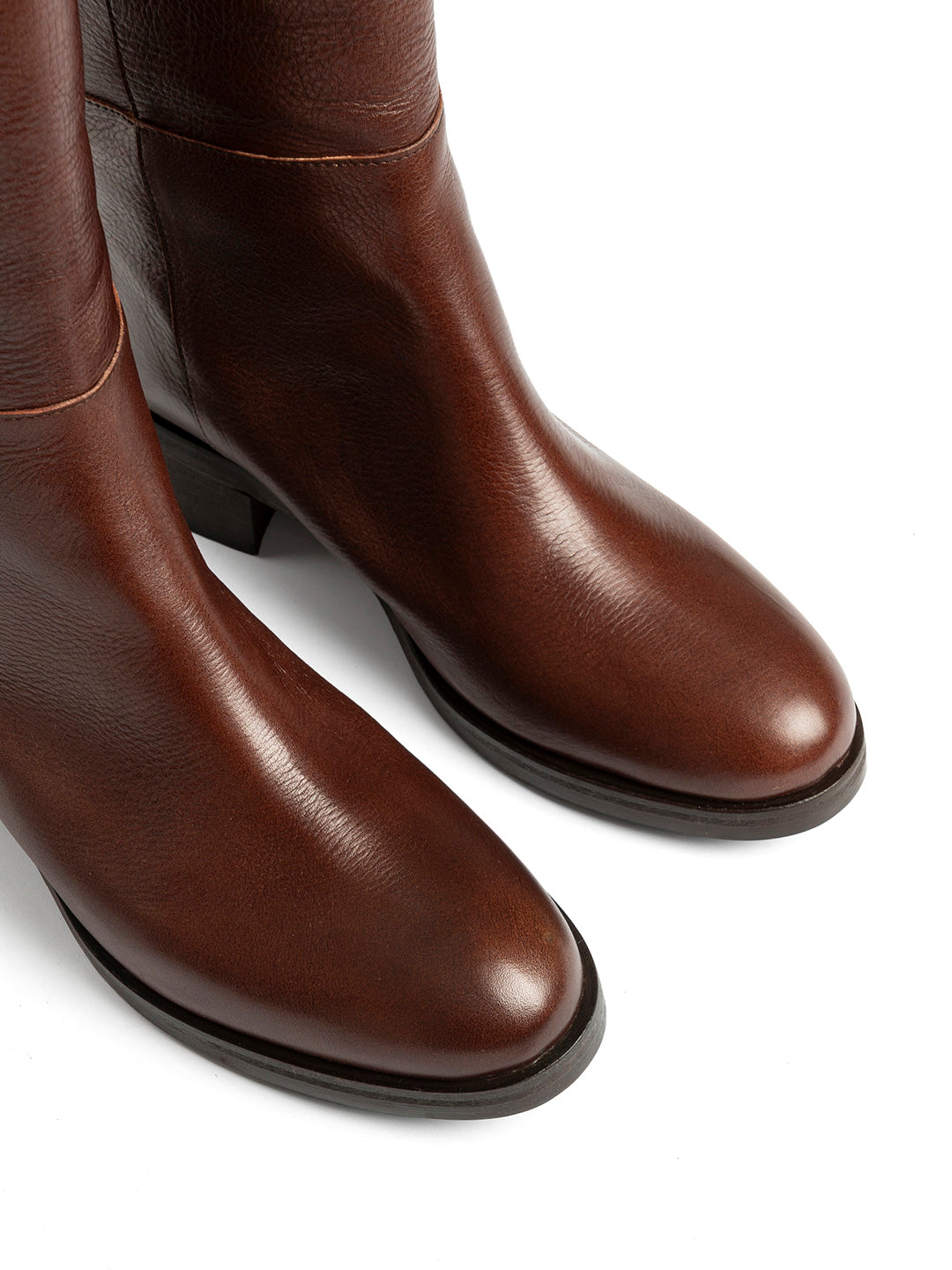 Stivali in pelle ST2587 - Testa di moro