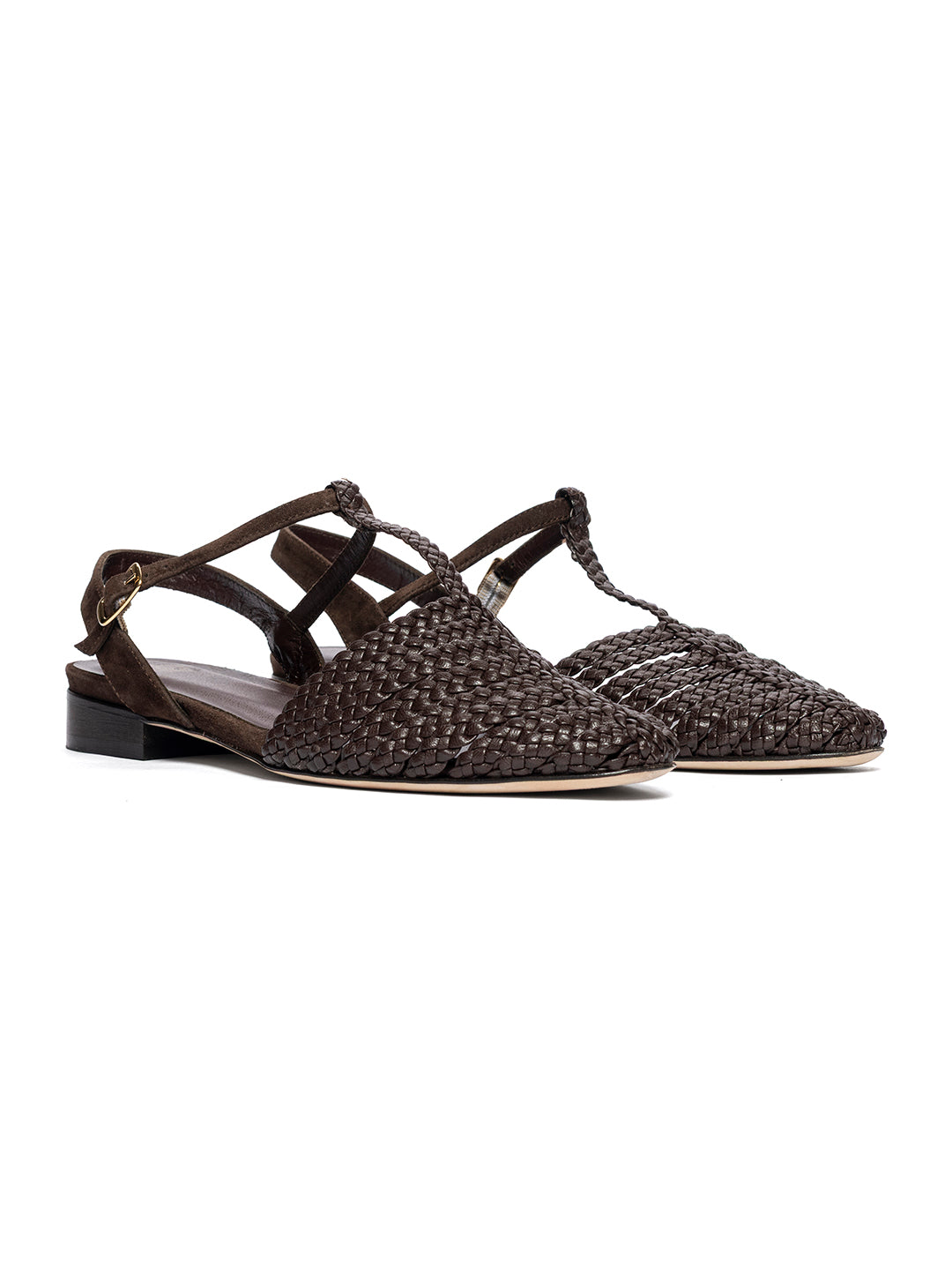Ballerine in pelle intrecciata TG2652